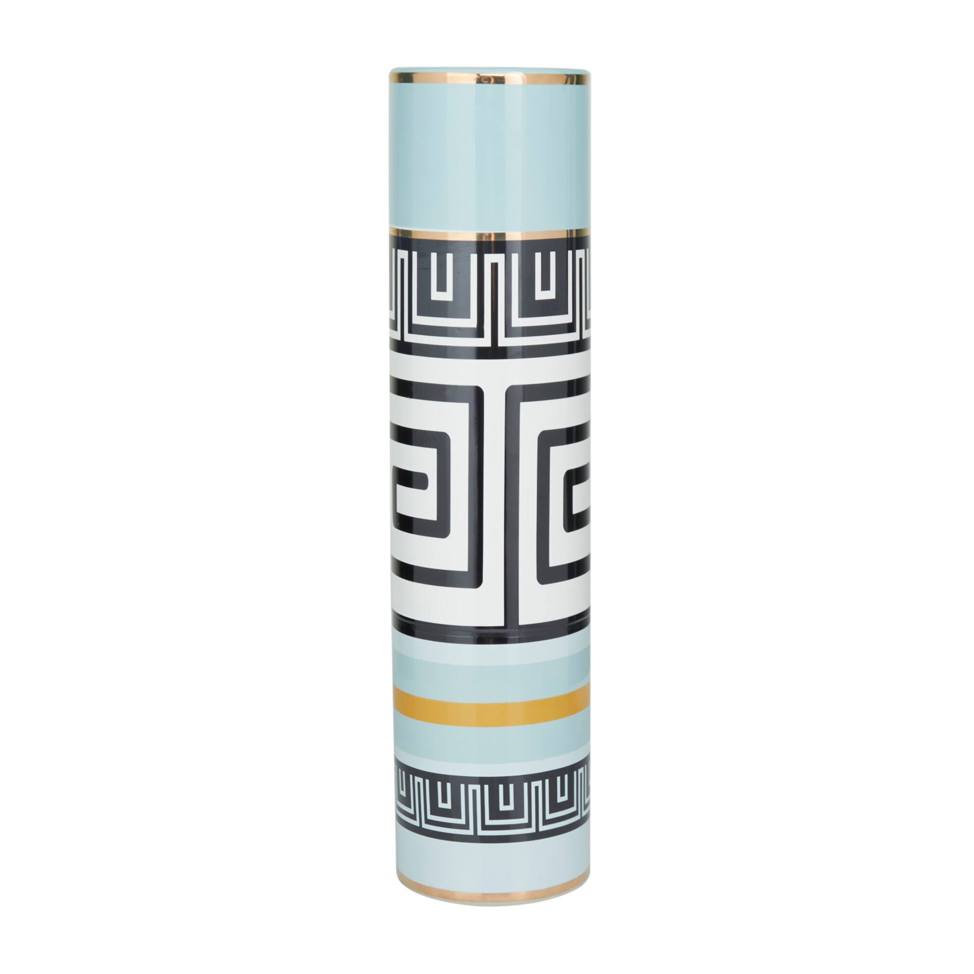 Teal Stoneware Modern Vase